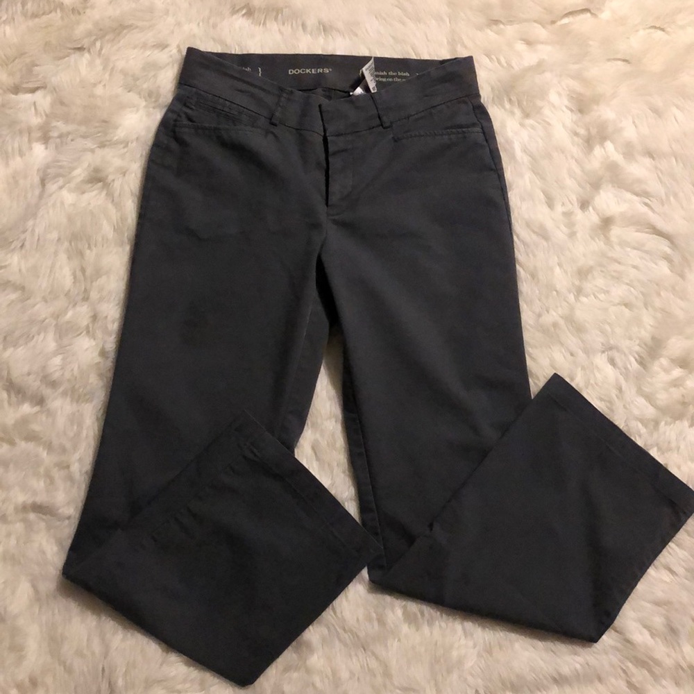 Dockers Gray Slacks Size 6 MED